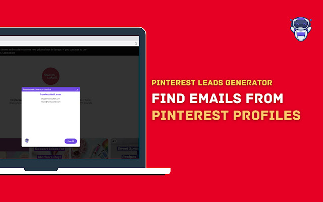 Pinterest Scraper & Email Finder | LeadStal chrome谷歌浏览器插件_扩展第3张截图