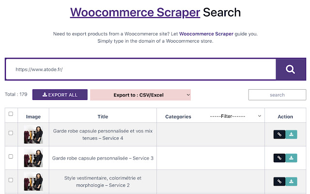 Woocommerce Scraper chrome谷歌浏览器插件_扩展第2张截图