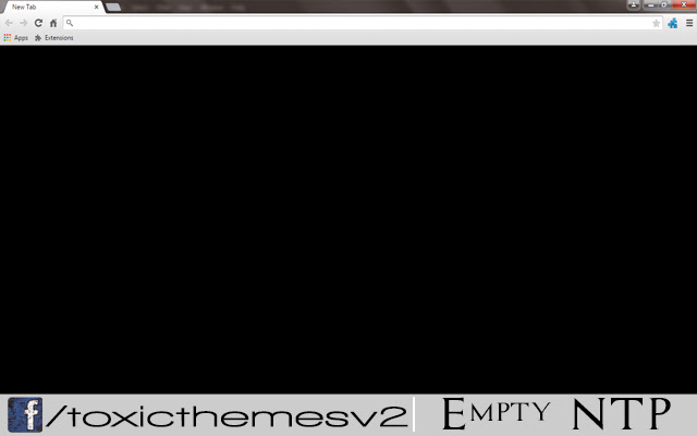 Empty New Tab Page - Black chrome谷歌浏览器插件_扩展第1张截图