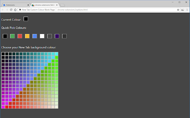 New Tab Custom Colour Blank Page chrome谷歌浏览器插件_扩展第2张截图