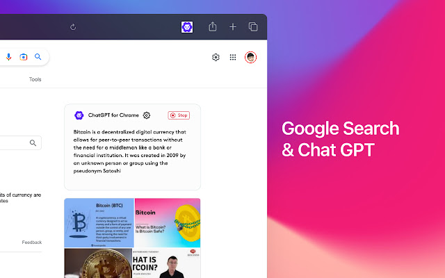 ChatGPT助手 - 智能搜索 chrome谷歌浏览器插件_扩展第2张截图