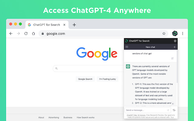 用於搜索的 ChatGPT chrome谷歌浏览器插件_扩展第2张截图