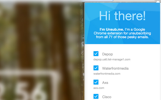 unsub.ME chrome谷歌浏览器插件_扩展第1张截图