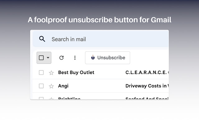 Gmail Unsubscribe - bulk email unsubscription chrome谷歌浏览器插件_扩展第1张截图