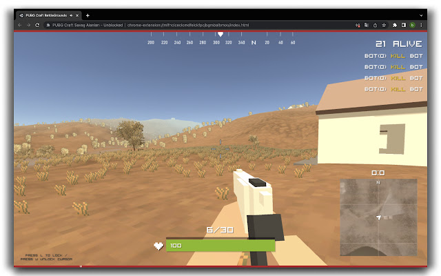 PUBG Craft Battlegrounds - Shooting Game chrome谷歌浏览器插件_扩展第5张截图
