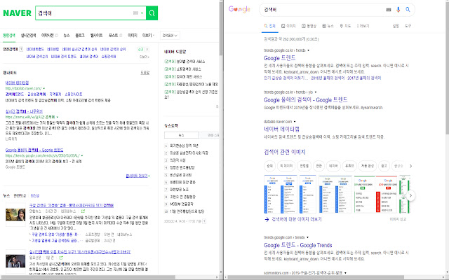 Google-Naver 검색 전환 chrome谷歌浏览器插件_扩展第1张截图