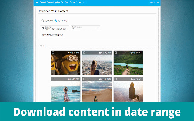 Vault Downloader for OnlyFans Creators chrome谷歌浏览器插件_扩展第3张截图
