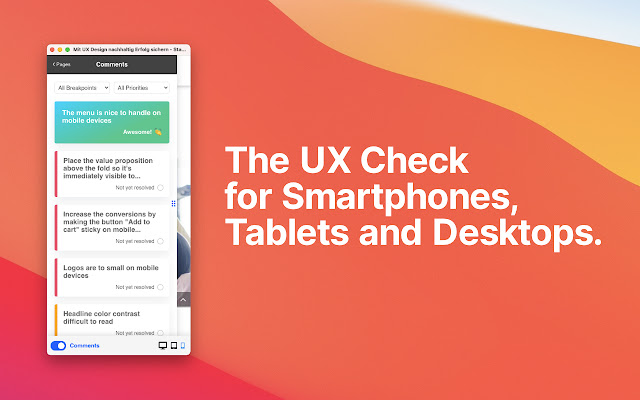 UX Check Guru - Leave feeback on any website chrome谷歌浏览器插件_扩展第3张截图