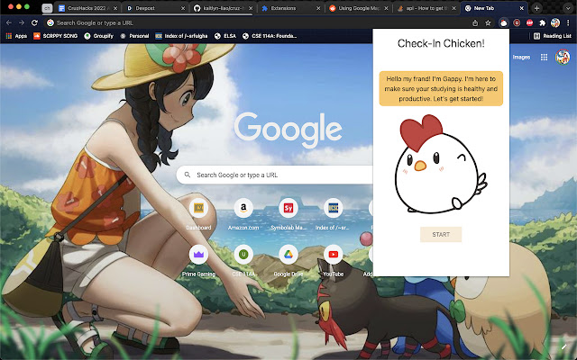 Check-In Chicken chrome谷歌浏览器插件_扩展第1张截图