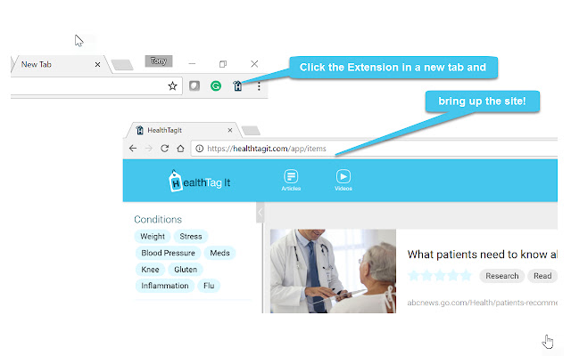HealthTag chrome谷歌浏览器插件_扩展第2张截图