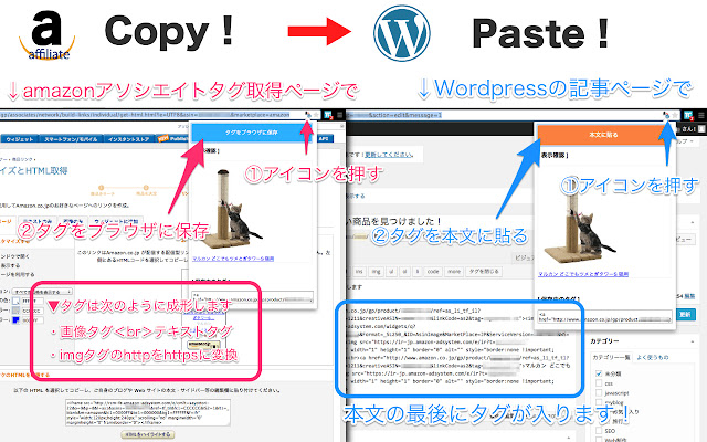 Copy Paste to Wordpress from Amazon affiliate chrome谷歌浏览器插件_扩展第1张截图