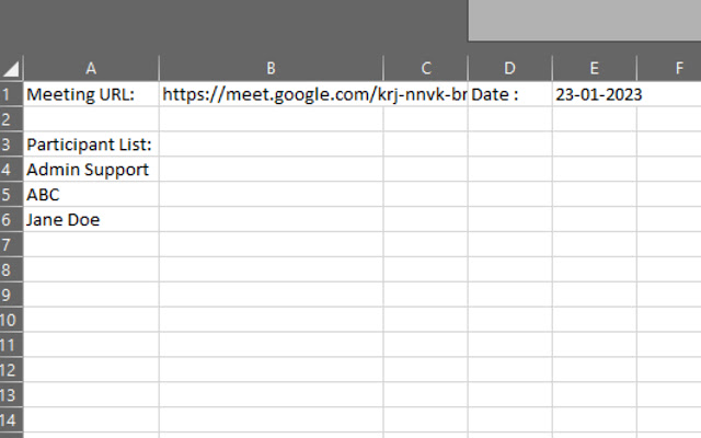 Google Meet Attendance Tracker (new) chrome谷歌浏览器插件_扩展第4张截图
