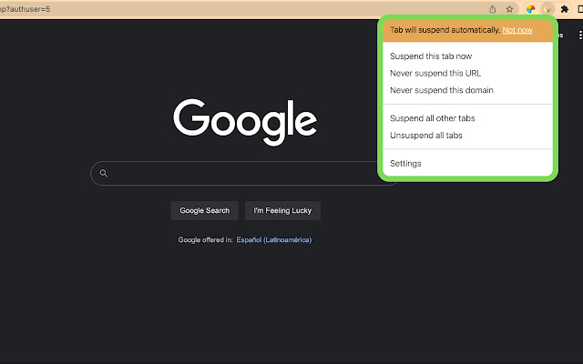 Tab Suspender 2.0 chrome谷歌浏览器插件_扩展第1张截图