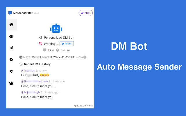 Messenger Bot - Auto Message Sender chrome谷歌浏览器插件_扩展第1张截图