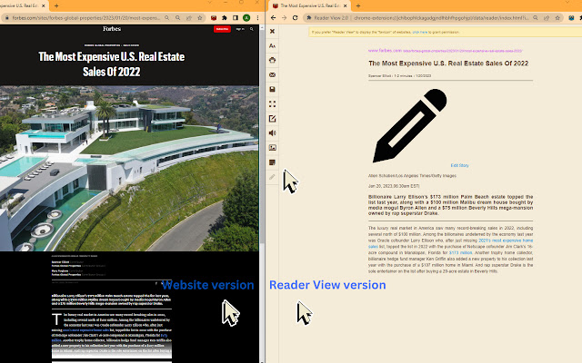 Reader View 2.0 chrome谷歌浏览器插件_扩展第3张截图