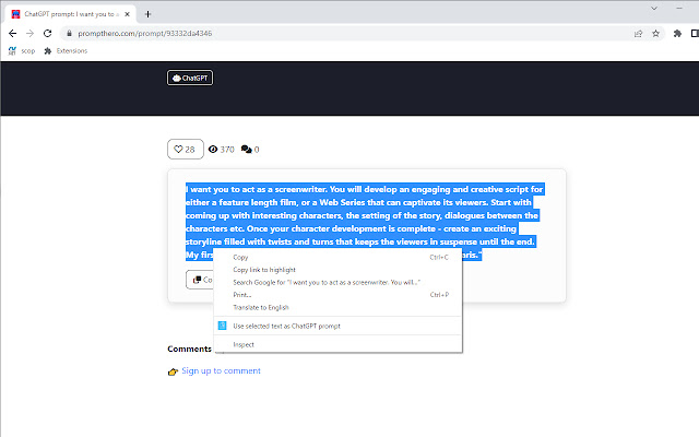 aiPromptPal chrome谷歌浏览器插件_扩展第5张截图