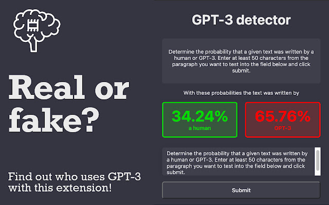 GPT-3 Detector chrome谷歌浏览器插件_扩展第3张截图