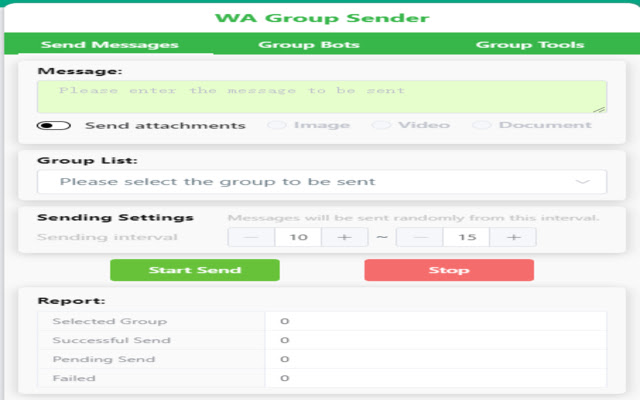 WA Group Sender chrome谷歌浏览器插件_扩展第4张截图