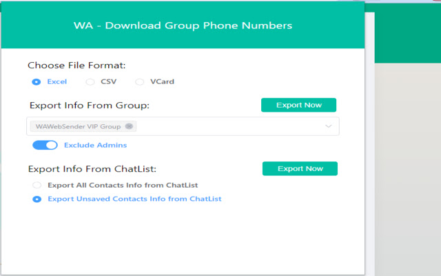 WA - Download Group Phone Numbers chrome谷歌浏览器插件_扩展第1张截图