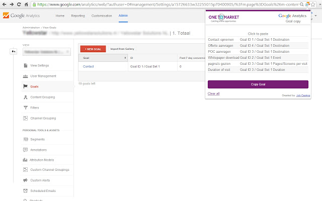GA Copy & Paste by Onetomarket chrome谷歌浏览器插件_扩展第1张截图