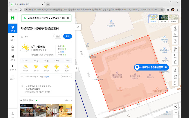 이 주소를 지도에서 보기 chrome谷歌浏览器插件_扩展第2张截图