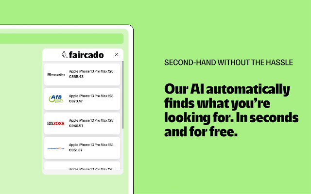 Faircado - Second hand shopping chrome谷歌浏览器插件_扩展第1张截图