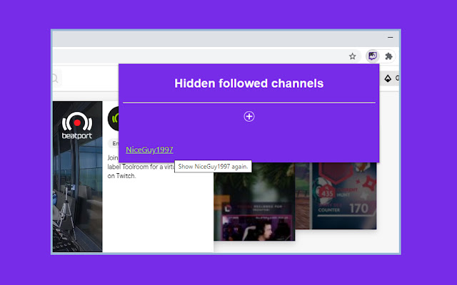 Twitch Hide Followed Channel chrome谷歌浏览器插件_扩展第2张截图