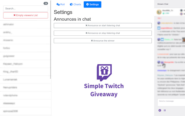 Simple Twitch Giveaways chrome谷歌浏览器插件_扩展第4张截图