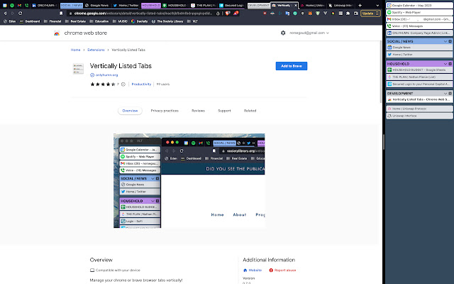 Vertically Listed Tabs chrome谷歌浏览器插件_扩展第2张截图