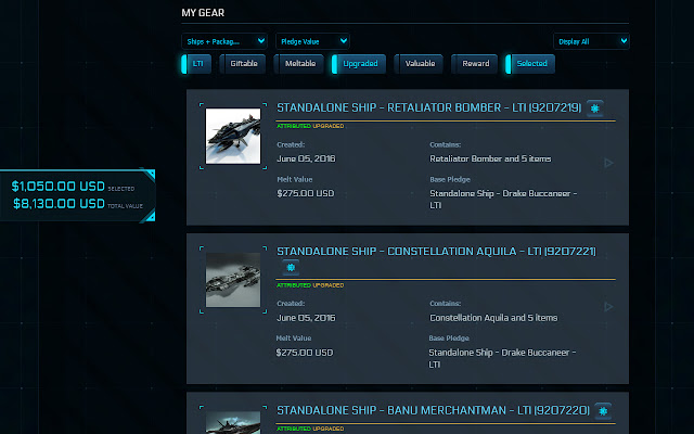 Star Citizen Hangar XPLORer chrome谷歌浏览器插件_扩展第1张截图