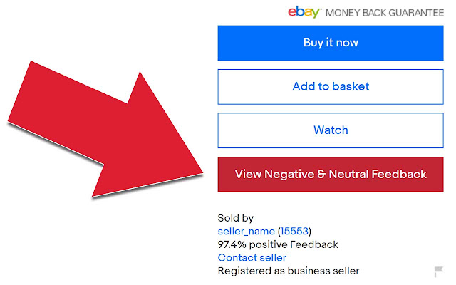 eBay™ Negative & Neutral Feedback Viewer chrome谷歌浏览器插件_扩展第1张截图