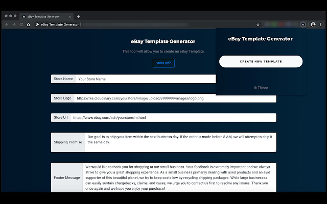 Ebay Template Generator chrome谷歌浏览器插件_扩展第1张截图