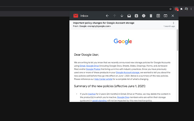 Quick Look Inbox for Gmail chrome谷歌浏览器插件_扩展第2张截图