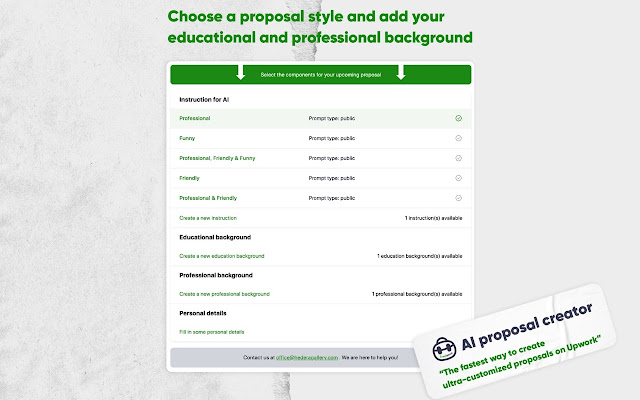 ChatGPT AI Proposal Generator for Freelancers chrome谷歌浏览器插件_扩展第3张截图
