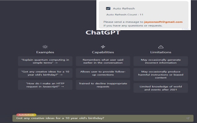 ChatGPT Auto Refresh chrome谷歌浏览器插件_扩展第1张截图