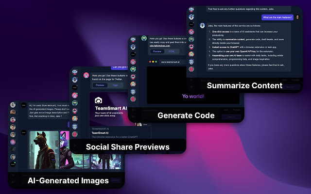 TeamSmart AI - Get more done with ChatGPT chrome谷歌浏览器插件_扩展第4张截图
