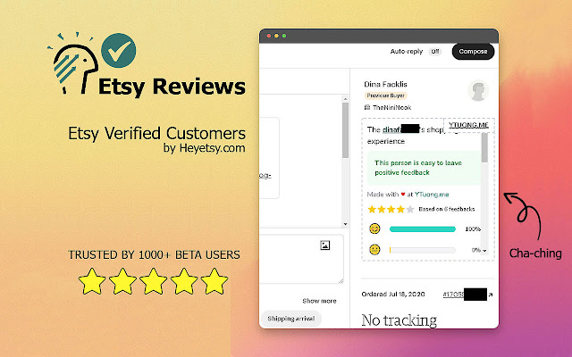 Etsy Verified Customers by YTuong.me chrome谷歌浏览器插件_扩展第1张截图