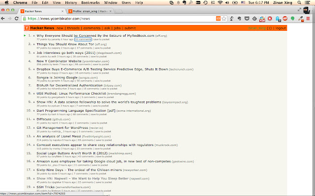 Hacker News Shortcut chrome谷歌浏览器插件_扩展第3张截图