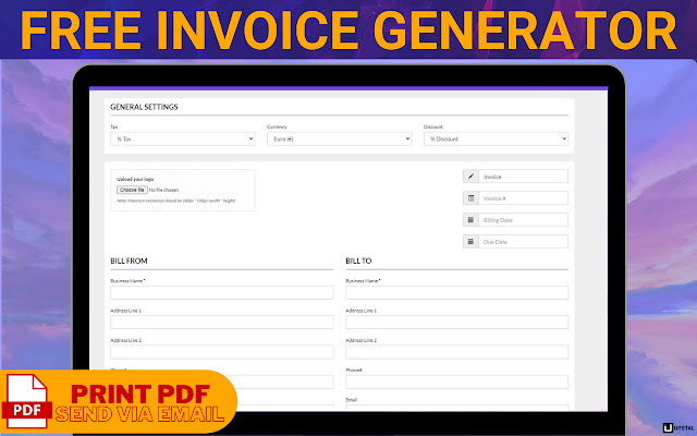 Free Invoice Generator - InvoiceStal chrome谷歌浏览器插件_扩展第1张截图