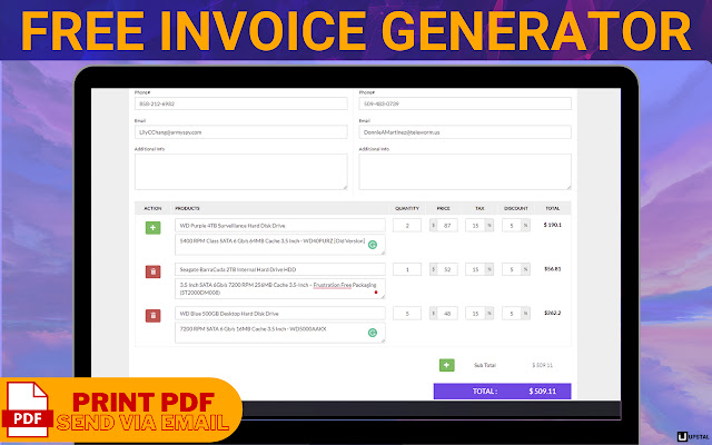 Free Invoice Generator - InvoiceStal chrome谷歌浏览器插件_扩展第2张截图