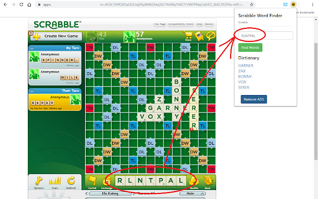 Scrabble Word Finder chrome谷歌浏览器插件_扩展第2张截图
