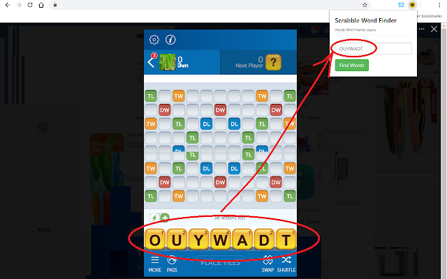 Scrabble Word Finder chrome谷歌浏览器插件_扩展第3张截图