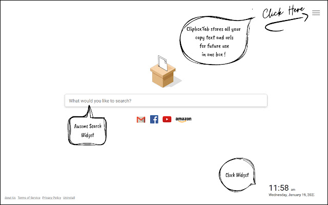 Clipbox Tab chrome谷歌浏览器插件_扩展第1张截图
