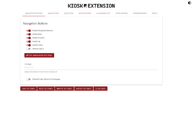 Kiosk Extension chrome谷歌浏览器插件_扩展第2张截图