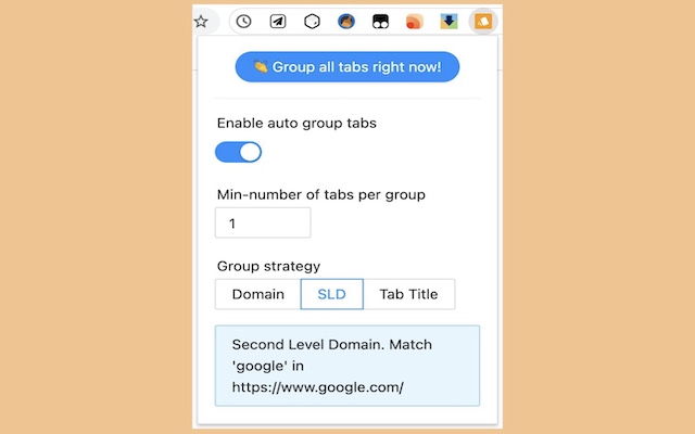 Auto Group Tabs chrome谷歌浏览器插件_扩展第2张截图