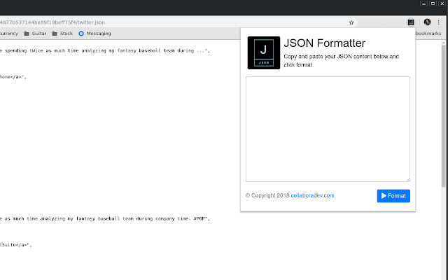 JSON Formatter chrome谷歌浏览器插件_扩展第3张截图