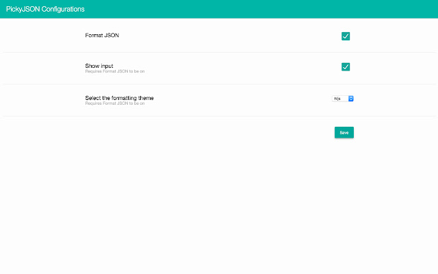 PickyJSON chrome谷歌浏览器插件_扩展第3张截图