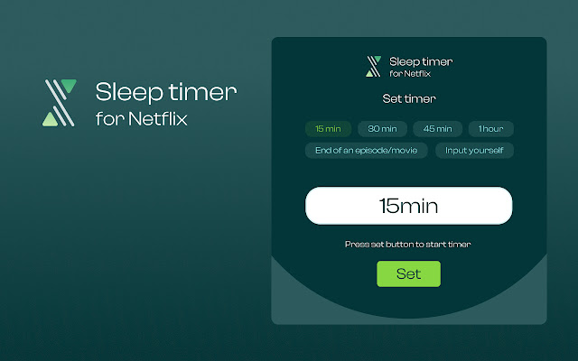 Sleep timer for Netflix chrome谷歌浏览器插件_扩展第1张截图