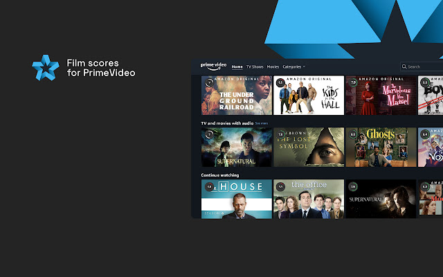 Film Scores for Prime Video: IMDB ratings chrome谷歌浏览器插件_扩展第1张截图