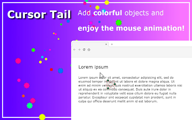 Cursor Tails - Animations for your mouse chrome谷歌浏览器插件_扩展第3张截图